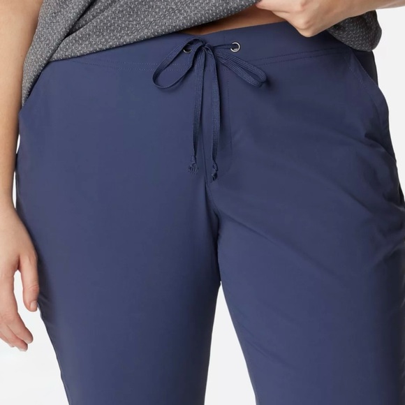 NWT Columbia Anytime Outdoor Bootcut Pants Blue Plus Size 20W - Picture 1 of 9